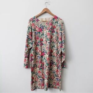 Victoria Secret Floral Pajama Dress Retro 90s Y2K Intimate Sleepwear Size Medium